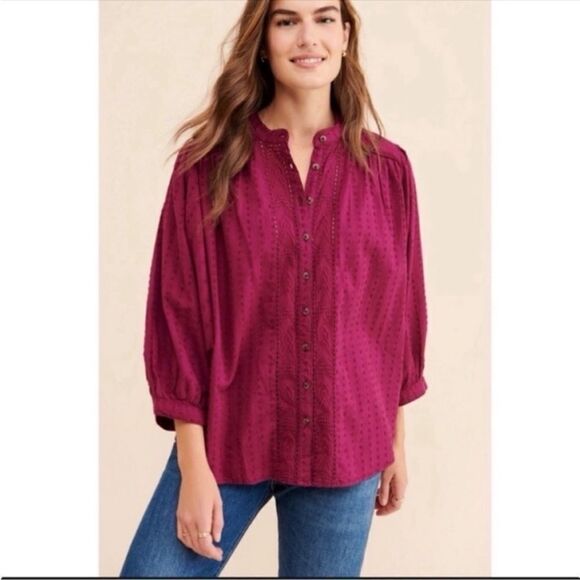 Pilcro by Anthropologie Tavi Button Down Blouse - Picture 3 of 10